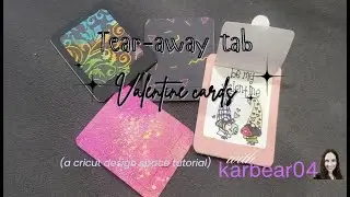 Tear away Tab Cards (a cricut design space tutorial)