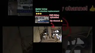BMW 520d rear shocker replacement/ BMW 5 sirise#automobile #mechanic #shorts #shortsvideo#viral#bmw
