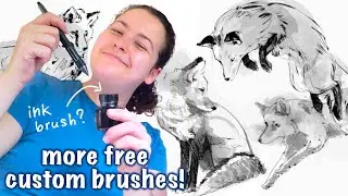 Getting a traditional ink style in grease pencil! (free brush download) Blender 2.9