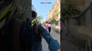 Gopro View Vs Insta360 View #reaction #girlreactions #duke250gen3 #bikers #insta360x4 #gopro #viral