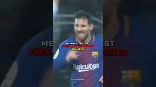 Messi's Longest Free kick VS Ronaldo's Third Longest Free kick 😳🔥 | #football #shorts