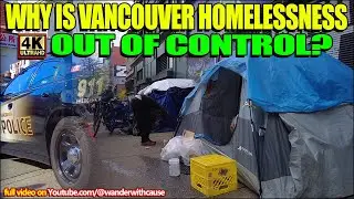 🚨 (4k) Vancouver Downtown Eastside Hastings Street Is Out Of Control