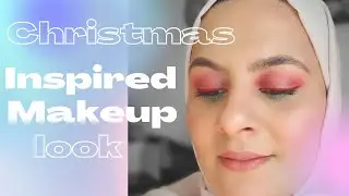 Christmas Inspired Makeup Look  |  Step By Step Easy Christmas Makeup | Easy Holiday Makeup look