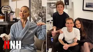 Ethan Slater Supports Ariana Grande at SNL Hosting Gig