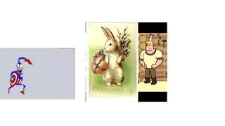 дурацкий русский русский пасхальный заяц и american easter bunny
