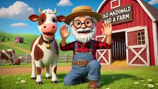 Old MacDonald Had a Farm – Cow Edition | Fun Animal Sounds for Kids