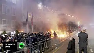 Top Channel/ Kaos para Kryeministris&euml;, molotov&euml; dhe fishekzjarr&euml; n&euml; drejtim t&euml; godin&euml;s