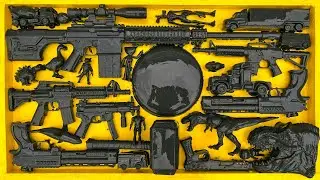 Membersihkan Nerf Shotgun, Assault Rifle, AK47, Sniper Rifle, Glock Pistol, M16, nerf speed EPS 052