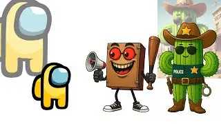 Mini Crewmate vs Italian Brainrot Characters | Among Us #italianbrainrot #brainrot #animation