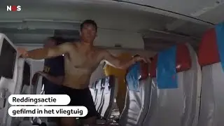 REDDING: Beelden van reddingsactie vliegtuig in water opgedoken