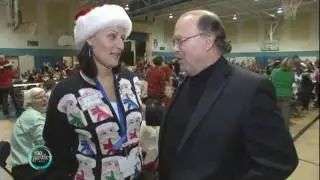 Jim Cantelon at Cathy Wever School's Christmas Lunch