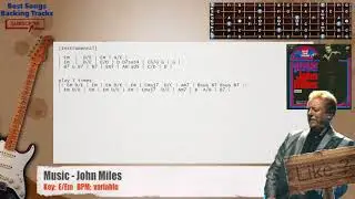 🎸 Music - John Miles Guitar Backing Track with chords and lyrics