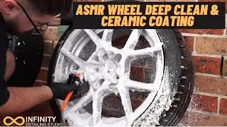 Deep Cleaning & Ceramic Coating Wheels ASMR