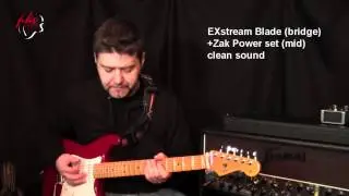 PKV pickups audio test: EXstream Blade(bridge) and  Zak Power set(neck and mid)