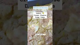 Лимонный чизкейк с кремом! Всего 4 ингредиента! 🍋