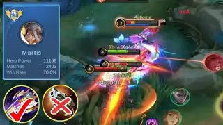 🙏 Please Moonton Nerf Martis Damage | Martis best build and Rotation 2023, emblem