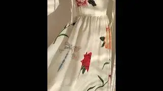 MX535: 3D Flower A-line Party dress