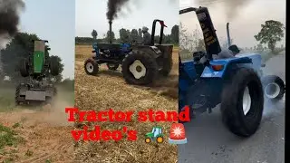 &ldquo;Tractor Stand Stunt 😱🔥 | Powerful Tractor Lift & Smoke Show | Tractor Power Video&rdquo;