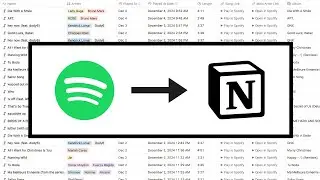 Sync Spotify to Notion with a free Make account