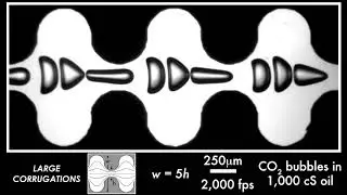 Bubbles in Complex Microgeometries at Large Capillary Numbers