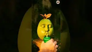💚 When the Mud Feijoa Sips Its Soul&hellip; It Turns Real ✨ #asmr #fruit #aiart #shorts