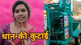 आज मेरे घर धान की कुटाई चल रहा है 😋#viralvideo #comediankanchanmauryavlog #blog #shiwanikumarivlog 