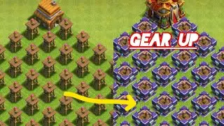 MAXED Gear Up Archer Tower vs MAXED Troops 🔥 | Epic Defense Battle | Clash of Clans 
