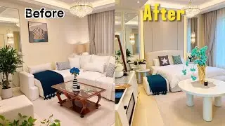 Extreme living room makeover |Cozy and Functional Living Room Upgrade|New coffee table Tv stand✨