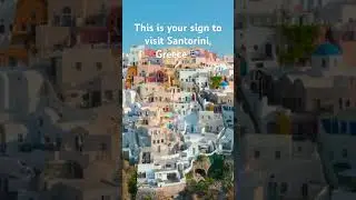 Santorini Greece 🇬🇷🥰🥰 - YOUR SIGN to visit #travel #bucketlist #beautiful #greece