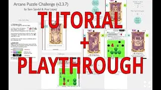 Tutorial Playthrough of Arcane Puzzle Challenge