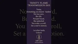 #Trinity #SoulScroll  #LightLanguage  #GalacticCodes #ActivationCodes  #SoulPath #ScrollOfLight