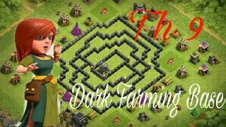 th 9 dark farming base 2017 / th 9 dark elixir saving base 2017 !