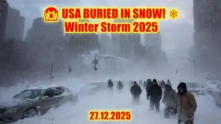 Снежный хаос по всей территории США! Миллионы людей пострадают от мощного зимнего шторма в декабр...