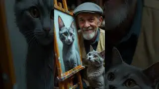 A Silent Muse: The Cat Who Inspired a Painter in the Market #catstory #cat