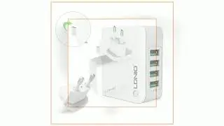 LDNIO 4 USB Ports 4.4A Fast Charging EU UK Plug Wall Travel Charger for iPhone 7 iPad Samsung Xiao..
