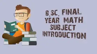 Bsc final year math books introduction