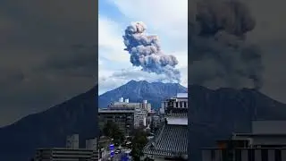 Massive Eruption of Sakurajima Volcano in Japan | Ash Cloud Rises 6.5 km | 4K Ultra HD