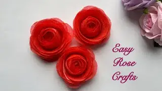 DIY Rose Easily Paper Crafting Idea | How to Make Paper Rose at Home