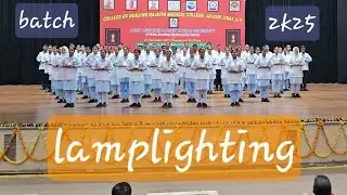 juniors lamp lighting and oath taking ceremony #bscnursing #reels #vlog #gmcjalaun #gmcorai 