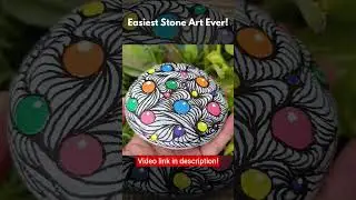 Try this Easiest Stone Art 💓💓 #stoneart #stonepainting #rockpainting #rockart #viralshorts