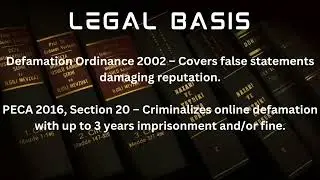 Social Media Defamation in Pakistan (@LetsLegislate)