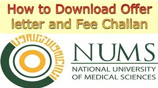 National University of Medical Sciences|How to Download Nums Offer letter & FeeChallan2022|Nums 2022