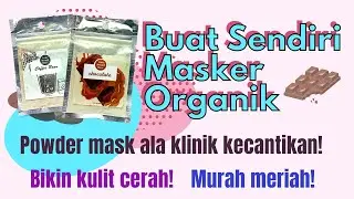 TUTORIAL BIKIN MASKER BUBUK ALAMI / ORGANIK POWDER MASK DIY  SKINCARE NATURAL TIKTOK GAMPANG BANGET!