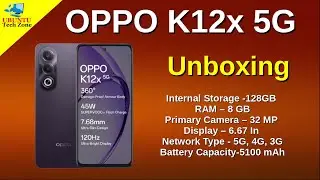 OPPO K12x 5G with 45W SUPERVOOC Charger In-The-Box (Midnight Violet 128 GB)  (6 GB RAM)