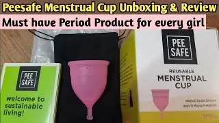 Peesafe menstrual cup unboxing & review| Best and cheap menstrual cup| Different folds menstrual cup