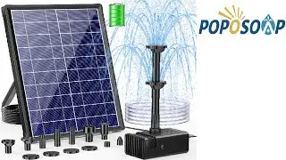 POPOSOAP Water Fountain &ndash; Solar Powered & No Electricity Needed