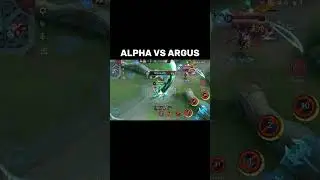ALPHA VS ARGUS IN LATE GAME!! #alpha #mobilelegends #mlbb #tyrant #shorts
