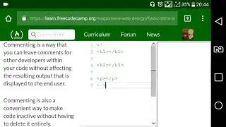 Basic HTML and HTML5 [part 5]: Uncomment HTML