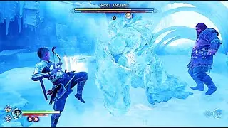 Atreus vs Frost Ancient Boss Fight | God of War Ragnarok | No Damage