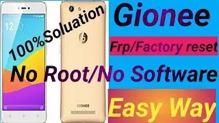 Gionee f103 pro /FRP/ GOOGLE ACCOUNT/Password/Pattern Unlock /no root/no software//